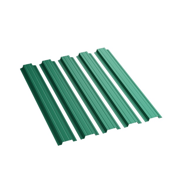 Евроштакетник 118мм NeoMatt RAL_6005_ с прямым срезом