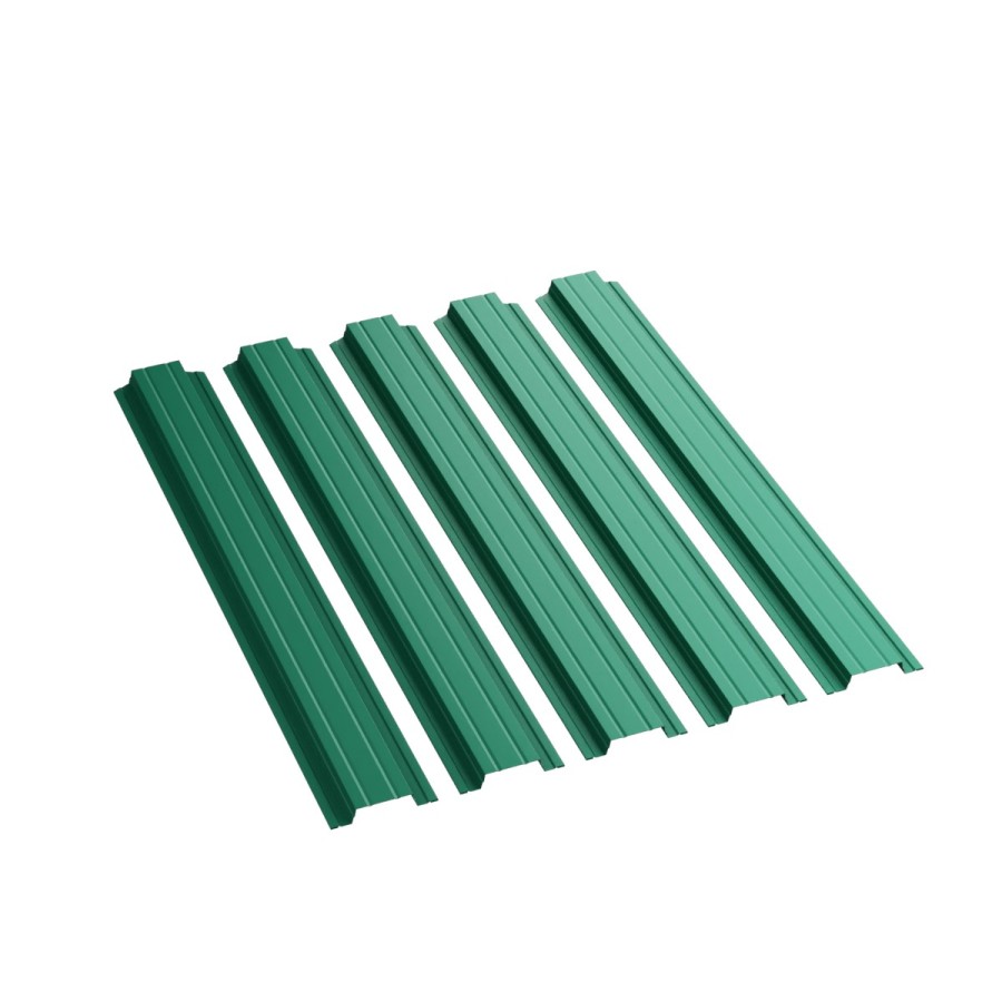 Евроштакетник 118мм NeoMatt RAL_6005_ с прямым срезом